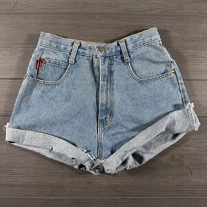 DMODE CLASSIX Light Wash Denim High Waist Cutoff Shorts Women's Size 7